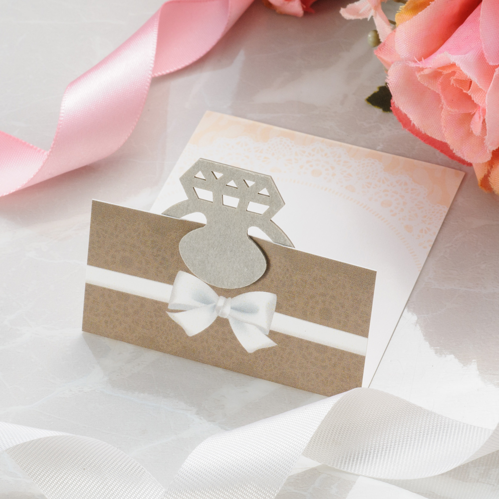 カラー紙クリップ　2つ折台紙付タイプ印刷無しタイプ