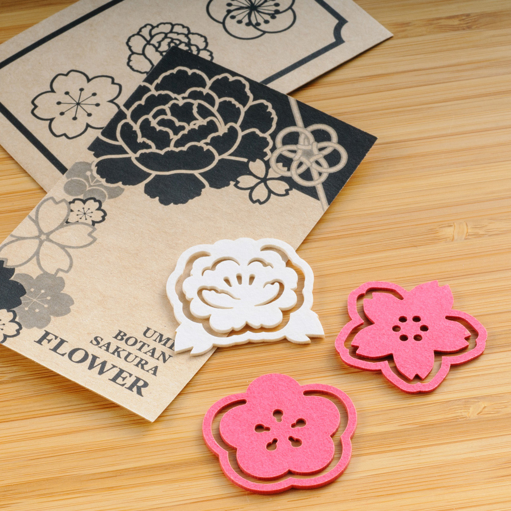 カラー紙クリップ　クラフト台紙付タイプ印刷無しタイプ