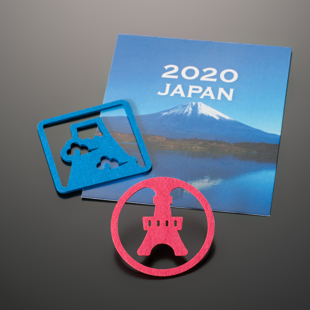 4位　カラー紙クリップ　台紙付タイプ　印刷無しAタイプ